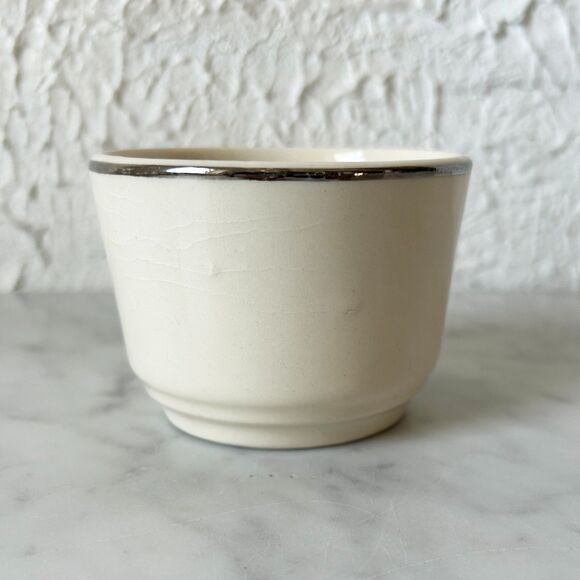 Vintage Harker Custard Cup Petit Point Cross Stitch Pattern Hotoven Floral - Picture 4 of 9